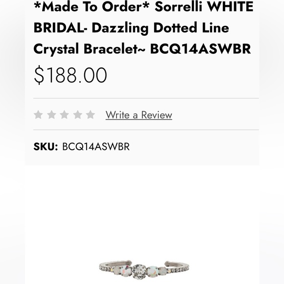 Sorrelli Dazzling Dotted Line Cuff Bracelet Silver w Clear Swarovski Crystals - Picture 12 of 12